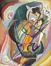 ""Improvisation Sans Tittare EEE"" (Untitled Improvisation EEE) by Painter Day Wassily Kandinsky (Au Wassily Kandinsky Au Kandinsky)