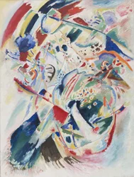 "Panel for Edwin R Campbell N 4" Peinture de Vassily Kandinsky (ou Wassily Kandinski ou Kandinskij)