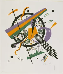 「小さな世界 IV」 ワシリー・カンディンスキーの絵画（ou Wassily Kandinski ou Kandinskij