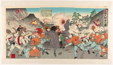 平壌にとっての大戦 平城大戦争の図