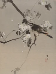 花咲く枝の上の鳥たち 1887年頃
