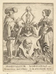 1651年の『死の舞踏』より、死の紋章。