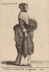 Mulier Generosa Anglica, 1642年。