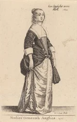 Mulier Generosa Anglica, 1644年。