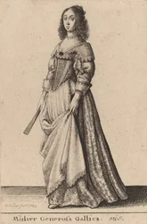 Mulier Generosa Gallica, 1643年。