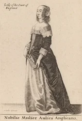 英国宮廷の貴婦人、1643年。