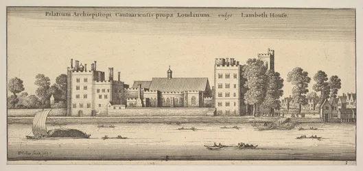 ロンドンのカンタベリー宮殿までの宮殿、一般にランベスハウスランベスハウスP ...、1647年。