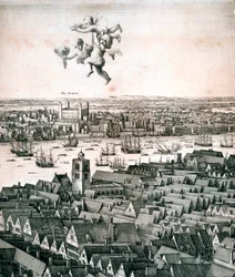 ロンドンのパノラマビュー、c1670
