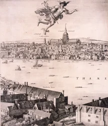 ロンドンのパノラマビュー、c1670