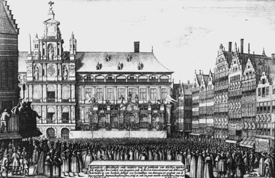 F.ウィンガーデによって刻まれた1648年のウェストファリア平和の宣言