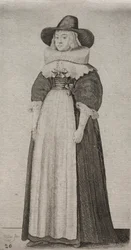 貴族から田舎の女性までのイギリス人女性のいくつかの習慣...、1640年。
