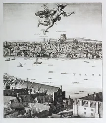 ロンドンの眺め、1647年発行（ファクシミリコピー）（詳細）