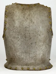 バックプレート、c.1650-1700（スチール＆真ちゅう）