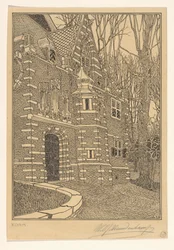 Edam の Grote または Sint-Nicolaaskerk の南門