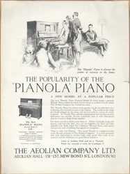 エオリアン社のピアノ（1920年代