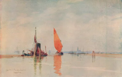早朝。ベネチアンラグーン、c1917