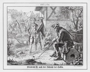コリンの戦いの後のフリードリヒ大王