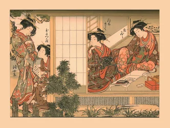 日本の美女、1776年、1886年