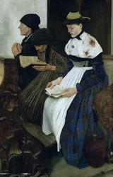 教会の三人の女性、1882年