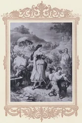 Dorothea And The Emigrants, Hermann And Dorothea (litho)