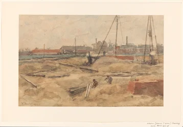 Wilhelmina Gasthuis の建築現場