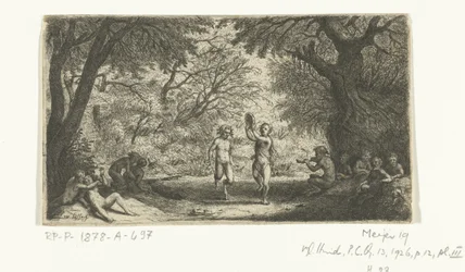 サテュロスと森のニンフのパーティー