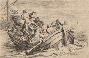ポンペイの刺殺」（1634年）。