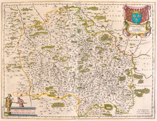 アムステルダム、ウィレム・ブラウ著『Theatrum Orbis Terrarum, sive Atlas Novus』所収のBerri, Nivernois, Borbonnois。