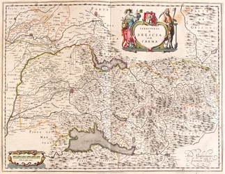 アムステルダム、ウィレム・ブラウ作「Theatrum Orbis Terrarum, sive Atlas Novus」所収、イタリア、クレマ、ブレシア