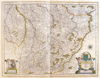 アムステルダム、ウィレム・ブラウ作『Theatrum Orbis Terrarum, sive Atlas Novus』所収のシャンパーニュ。