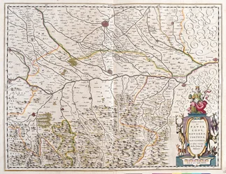 の都市：パヴィア、ローディ、ノヴァーラ、トルトーナ（イタリア） 「Theatrum Orbis Terrarum, sive Atlas Novus」 ウィレム・ブラウ作、アムステルダム