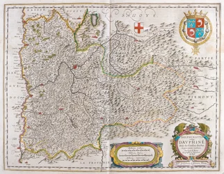 グルノーブル、ウィレム・ブラウ著『Theatrum Orbis Terrarum, sive Atlas Novus』所収、アムステルダム