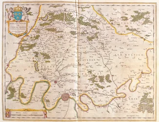 アムステルダム、ウィレム・ブラウ作『Theatrum Orbis Terrarum, sive Atlas Novus』所収のフランス島。