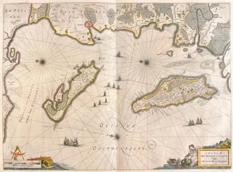 ウィレム・ブラウ著「Theatrum Orbis Terrarum, sive Atlas Novus」（アムステルダム）所収の「L