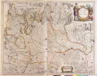 アムステルダム、ウィレム・ブラウ作「Theatrum Orbis Terrarum, sive Atlas Novus」所収、イタリア、ロンバルディア州
