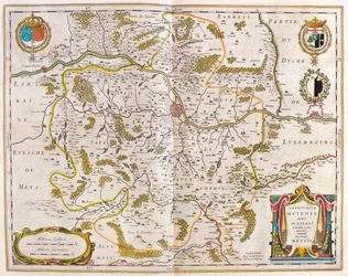 アムステルダム、ウィレム・ブラウ著『Theatrum Orbis Terrarum, sive Atlas Novus』所収のロレーヌ、メス。