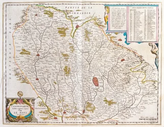 ウィレム・ブラウ著『Theatrum Orbis Terrarum, sive Atlas Novus』（アムステルダム）所収、メイン州