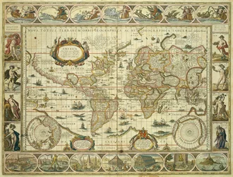 Nova Orbis Geographica ac Totius Terrarum Hydrographica, Willem Janszoon Blaeu (1571-1638), Amsterdam