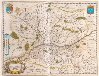 アムステルダム、ウィレム・ブラウ著『Theatrum Orbis Terrarum, sive Atlas Novus』所収のPays de la Loire - Normandie。