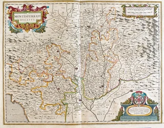 アムステルダム、ウィレム・ブラウ作『Theatrum Orbis Terrarum, sive Atlas Novus』所収、イタリア、ピエモン