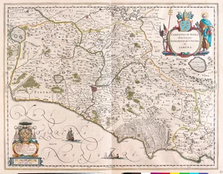 アムステルダム、ウィレム・ブラウ作『Theatrum Orbis Terrarum, sive Atlas Novus』所収、イタリア、ローマ