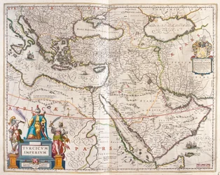 トルコ帝国、ウィレム・ブラウ著『Theatrum Orbis Terrarum, sive Atlas Novus』（アムステルダム）所収