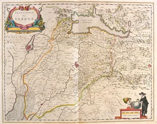 アムステルダム、ウィレム・ブラウ作『Theatrum Orbis Terrarum, sive Atlas Novus』所収、イタリア、ヴェローナ