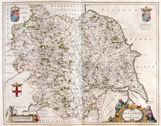 ヨークシャー、アムステルダム、ウィレム・ブラウ著『Theatrum Orbis Terrarum, sive Atlas Novus』所収