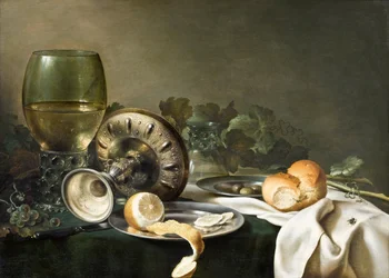死の自然 - 静物画 - Willem Claesz (Claeszoon) Heda (1594-1680) のペインチュアー - Hallwylska Museet, Stockholm ©Fine Art Images/Leemage