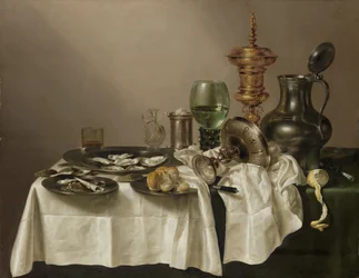 金彩の杯のある静物、1635年