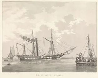 岸壁の外輪船 Z.M. Steamship Curaçao (オブジェクトのタイトル)