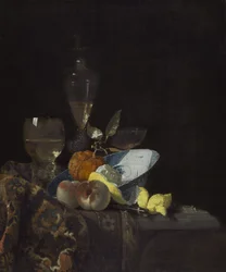 静物、1660年頃（キャンバスに油彩）