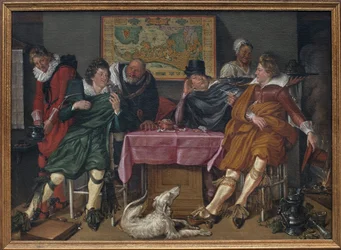 幸せな会社。Willem Pietersz Buytewech (1591 or 1592-1624)の絵画、油彩・キャンバス、1620年頃。オランダ美術