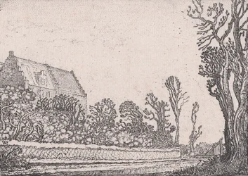 階段状の破風のある家（『Verscheyden Landtschapjes 様々な小国...』より）、1616年頃。